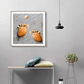 Framed Canvas Home Artwork Decoration Beautiful Flower Canvas Wall Art for Living Room, Bedroom - 16x16 inches