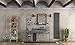 1790 Rustic Chicken Wire Spice Rack - Hanging Spice Rack - 4 Tiers (White)