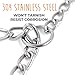 Mighty Paw Slip Collar - Stainless Steel - Weather Resistant - Tarnish Proof - Durable Chain Dog Choke Collars - No Pull Dogs Training - Strong and Premium - Metal Chain (20
