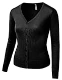 J.TOMSON Womens Basic Long Sleeve Cardigan Sweater