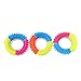 Funnytoday365 Resistance To Bite Rubber Pet Dog Puppy Toys Pets Mixed Color Embossment Spinose Ring Teeth Chew Training Pet Dog Toys