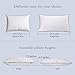 WENERSI White Goose Feather and Down Pillows for Sleeping(2-Pack,Queen Soft) 100% Cotton Shell with Ultra Fresh Treatment