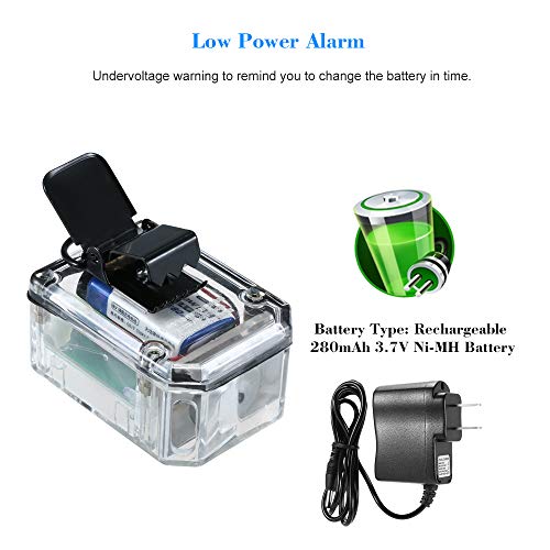 OWSOO 100dB Loud Alarm Professional Safety Rescue Alarm 1500M Visible LED Light Shock-Proof Waterproof Explosion-Proof for Fire Rescue Collapse Explosion Rescue Fireman Equipment, Rechargeable - Thumbnail 2