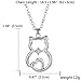 Cute Cat Sit Lovely Animal Pendant Necklace Gift for Women Girl