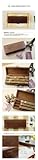 Wooden Rubber Stamp Box - Vintage Print Style - Capital Alphabet Stamp and Number Stamp - 42 Pcs Letter and Number Stamp Set