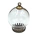 10pcs 20x12mm Cute Mini Clear Glass Globe Bottle with findings Set Glass Dome Cover Glass Vial Pendant Jewelry findings Supply (Bronze Crown Base)