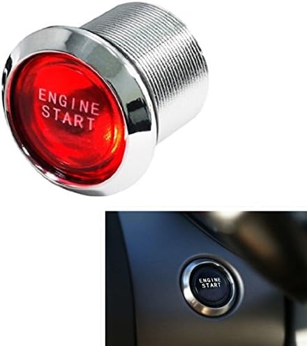 Auto Car Keyless Engine Start Push Button Red LED Power Starter Ignition Switch
