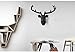 Yunno Black Faux Taxidermy Resin Deer Head in Animal Head Wall Decor Deer Head Wall Mount Sculpture (Black)
