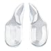 1 Pair Silica Gel Arch Support Cushion Pads Women High-Heel Shoe Insoles Inserts - 5 Colors - Clear, 9mmx12cm