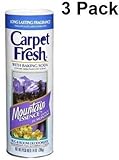 Carpet Fresh, Rug and Room Deodorizer with Baking Soda Mountain Essence Fragrance 14 oz (3 Pack)