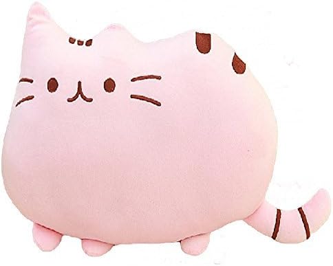 Round dark healing cat cushion pillow soft cute weakness system (light pink) (light pink)