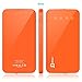 Portable battery, JETech 5,000mAh 2-Output Portable External Power Bank Battery Charger Pack for iPhone 6/5/4, iPad, iPod, Samsung Devices, Smart Phones, Tablet PCs (Orange) - 0759