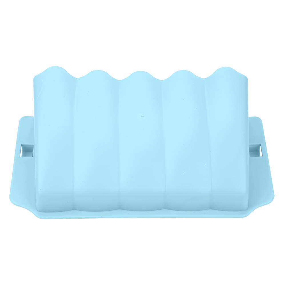 Rabbit Feeder Rack Holder Grass Feeder Hay Rack Non-toxic Pet Bowl Container Hay Rack Cage Manager for Rabbits Guinea Pigs Small Animals (Blue)