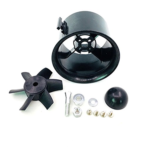 JFtech 6-Blade 70mm Duct Fan Unit Propeller Kit Set for RC Ducted Fan EDF Jet AirPlane Aircraft
