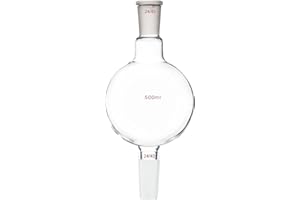 Deschem 500ml 24/40 Chromatography Reservoir Flask Lab Distillation Glass Biomass Bottle