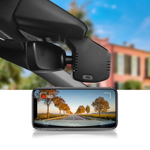 Fitcamx Dashcam 4K Fit for Volkswagen Tiguan MK3 2024 2025 (6766 Black) OEM Dash Cam, 2160P UHD Video Wifi, Parking Monitoring, G-Sensor, Circular Recording, WDR, Plug&Play, 64GB Card