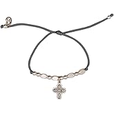 My Saint My Hero "Little Saints Bracelet – Patron Saint Bracelets - Handwoven by Local Artisans Worldwide for Faith, Protection & Guidance - Madals Hand-Cast at Sacred Site In Italy