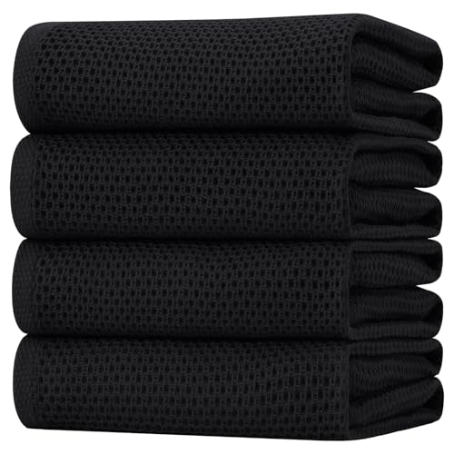 Homaxy Cotton Waffle Weave Kitchen Towels