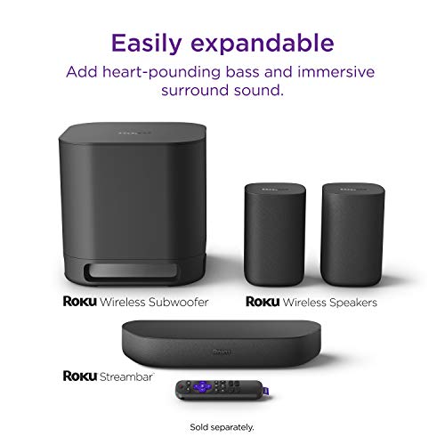 Roku Streambar 4K HDR Streaming Device Premium Roku Soundbar