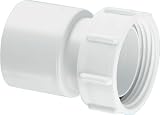 McAlpine 1 1/4" BSP Coupling Solvent Weld Pipe Fitting ABS PVC BS EN 1329-1 S25 view 1
