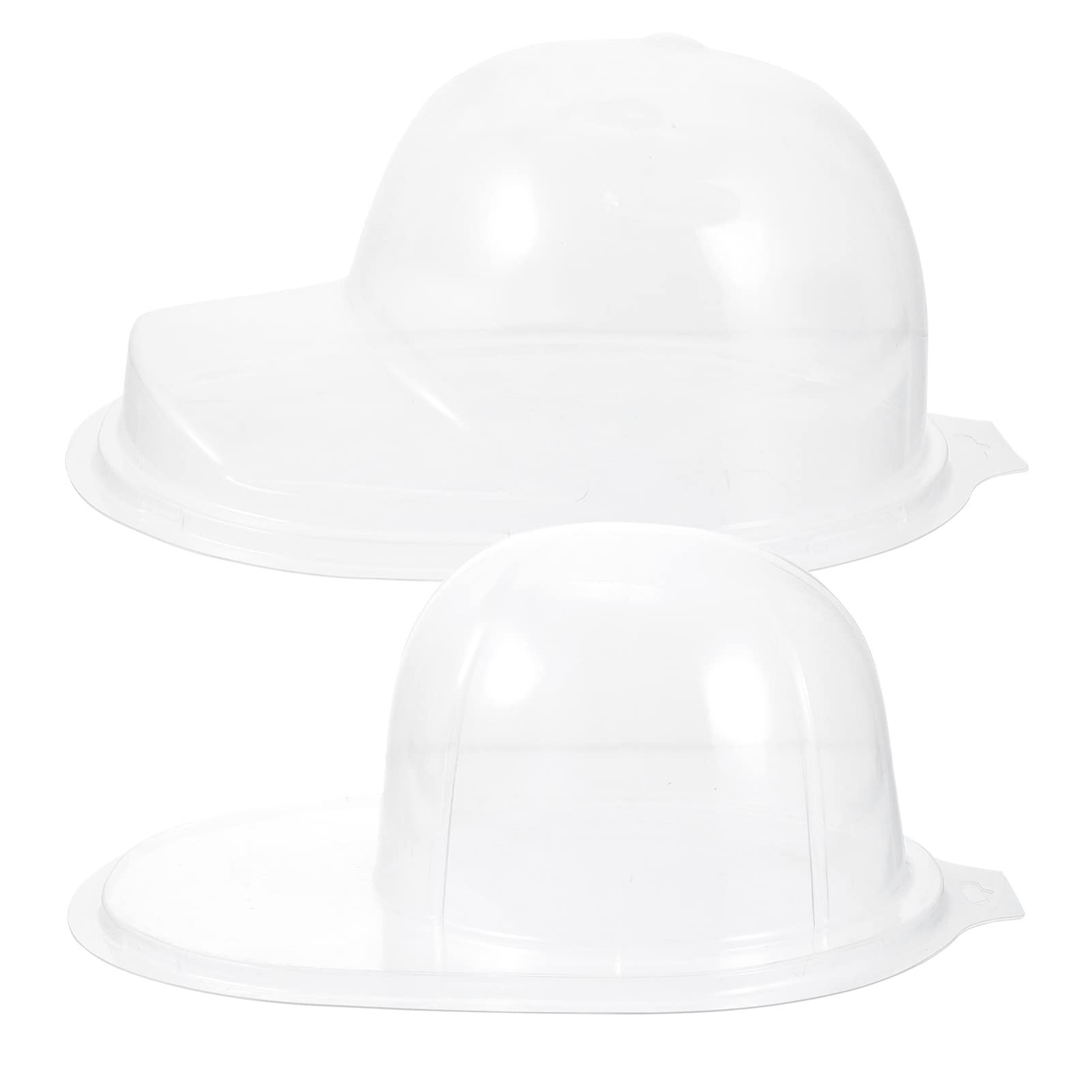 TOPBATHY Baseball Cap Display Cases 2pcs Hat Display Rack Baseball Caps Inner Support Protector Shaper Clear Hat Display Stands Display Holder Baseball Cap Display Box