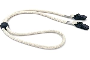 Hat Chin Cord with Adjustable Clips, White Windproof Strap, Hat Keeper for Travel and Fishing, Fishing Hats Accessories