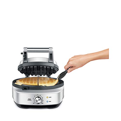 Breville BWM520XL NoMess Waffle Maker, Brushed Stainless Steel,Silver