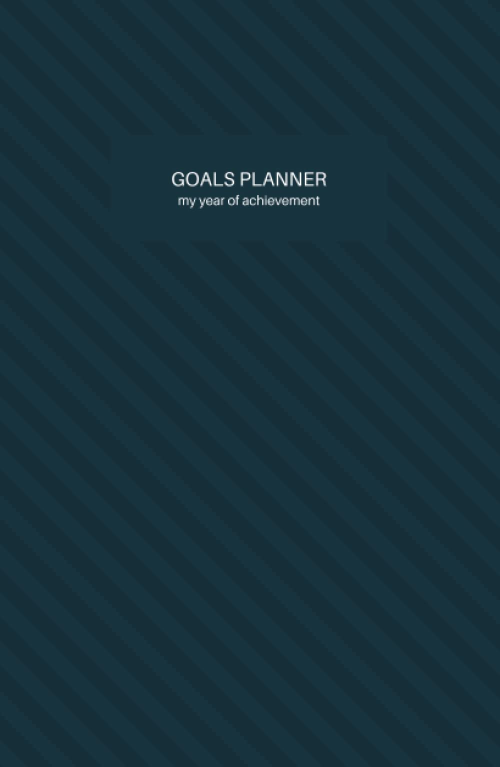 Goal Setting Planner, Undated, Yearly, Monthly, & Weekly Goals Tracking, 5.5x8, Hardcover, Blue Stripes: it's taylored goals planner
