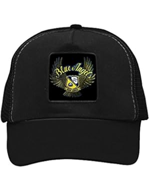 Unisex Blue Angel Wings Trucker Hat Adjustable Mesh Cap