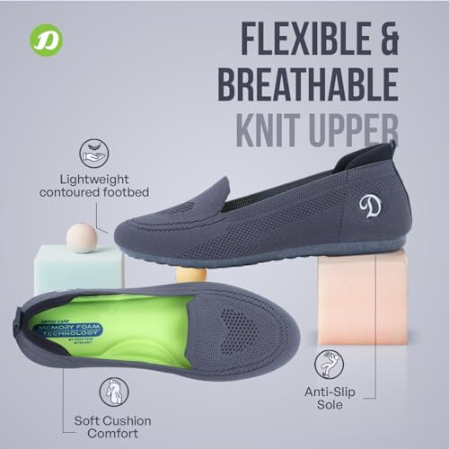 DOCTOR EXTRA SOFT Flexible Memory Foam Women's Shoes for Walking Gym Training,Casual, Sports,Slip-On,Lightweight Lace up Athletics Slipon Running Sneaker for Ladies and Girls D-1003