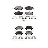 Positive Plus Front Rear Semi-Metallic Brake Pads