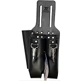 Zeluga Saddle Leather 3 Pocket Linesmen and Electricians Tool Holder