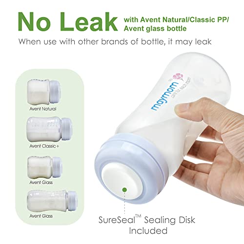 Wide Neck Breastmilk Collection n Storage Bottle 9oz; Remarkable SureSeal Disc. Fits Spectra S2