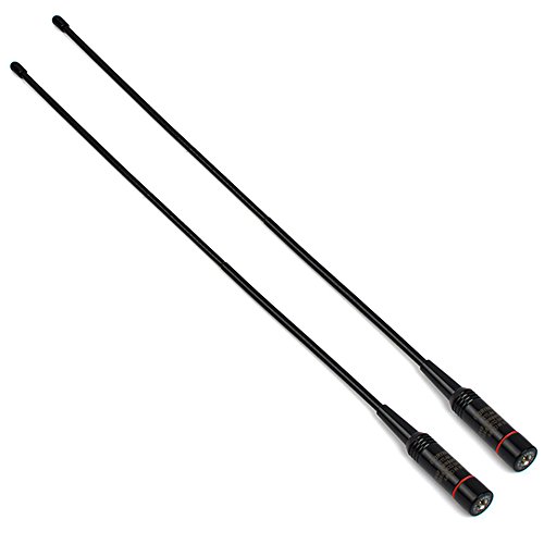 SMA Male Antenna Dual Band 2m/70cm Whip Handheld Radio Antenna Portable Replacement for YAESU/Vertex VX-110 VX-130-132 TYT TH-2R TH-F5 TH-F8 Baofeng BF- UV3R