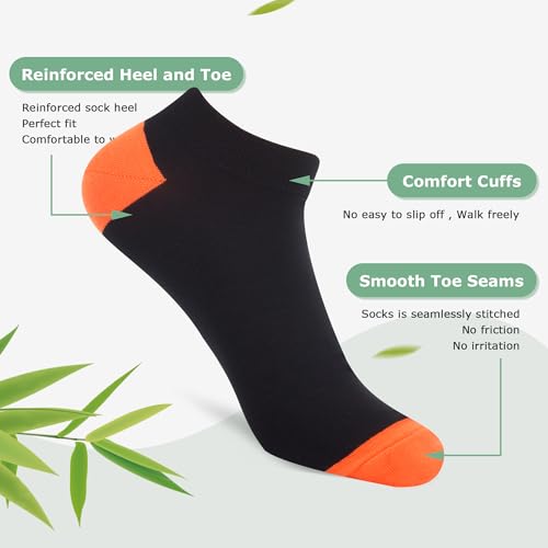 WeciBor 6 Pairs Bamboo Socks Breathable Soft Men and Women