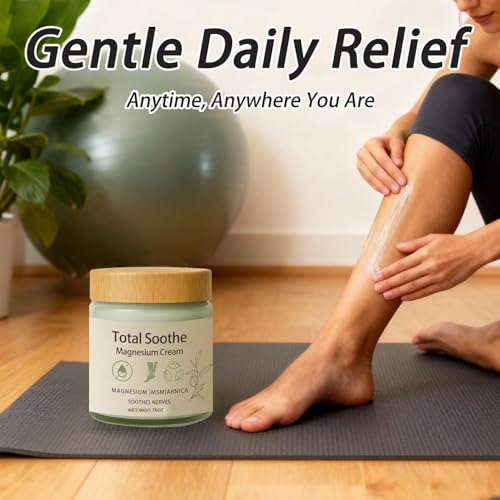 LBOYLOVE® Total Soothe Magnesium Cream,Nerve Relief Cream,Joint Relief with Mineral Delivery Formula, MSM & Arnica for Knee Joint & Muscles