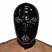 Lequida Brand New Latex Black Perforated Rubber Gummi Hood Mask (One Size)