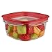 Rubbermaid Premier Easy Find Lids Food Storage Containers, 5 Cup, Racer Red