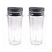 aokur Pack of 2 16oz Cup with Lid Replacement Parts for Nutri Ninja BL660 BL663 BL770 BL780 BL810 BL820 BL830