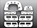 1964-1979 Toyota Landcruiser FJ40 White Face Gauges