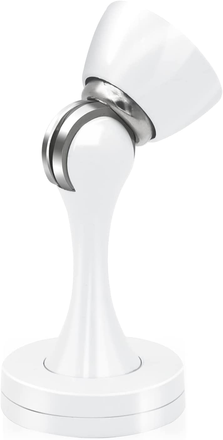 Magnetic Door Stop, White Magnetic Door Stopper Stainless Steel Magnetic Door Holder Catch Heavy Duty Magnetic Door Stops Wall Floor Door Stoppers for Skirtings, Outdoor — image 1