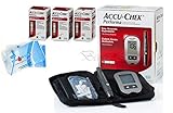 Accu Chek Performa 150 Test Strips (Very Long Expiration Dates) Bundle Glucometer Tester Monitor Kit + Softclix + Lancets + Diabetes Wipes Finger Sterilizers Cleaners for Accurate Blood Level Results