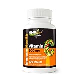 GMPvitas Vitamin C Tablets, 500 mg, 100 Count