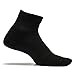 Feetures! Men's Therapeutic Quarter, Black, Medium