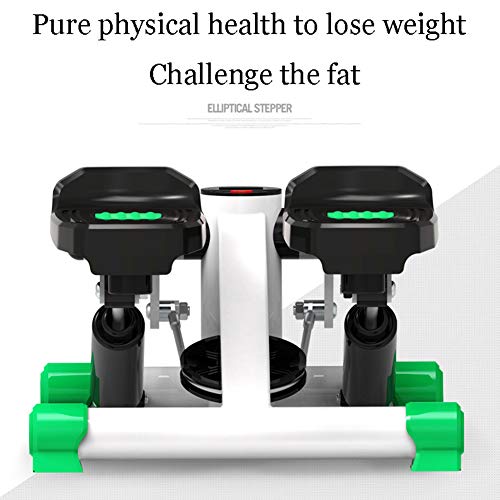 KENL-Mini-Stepper-Fitness-Cardio-Exercise-TrainerHeight-Adjustable-Stepper-Twisting-MachineStepper-Exercises-Equipment-with-Monitor-and-Resistance-BandsNormal-Version