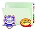Smead End Tab Pressboard Fastener File Folder with SafeSHIELD Fastener, 2 Fasteners, 1