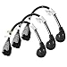 FIRMERST 1875W Low Profile 1Ft Extension Cord 14 AWG Black UL Listed 3 Pack