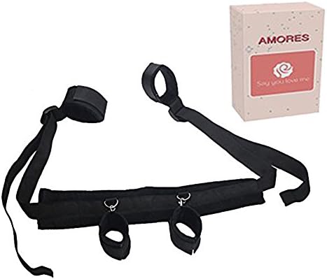 Amores Restraints Sports Straps Kit with Adjustable Hand And Ankle Cuffs Stretch Legs