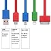 [Only Charging] Chafon 6 in 1 Multi USB Charging Cable with Micro, Mini USB Ports Cable (Colorful)
