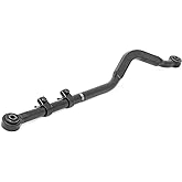 Rough Country Forged Adjustable Track Bar for 18-23 Jeep Wrangler JL/JT - 11061, Front, Black